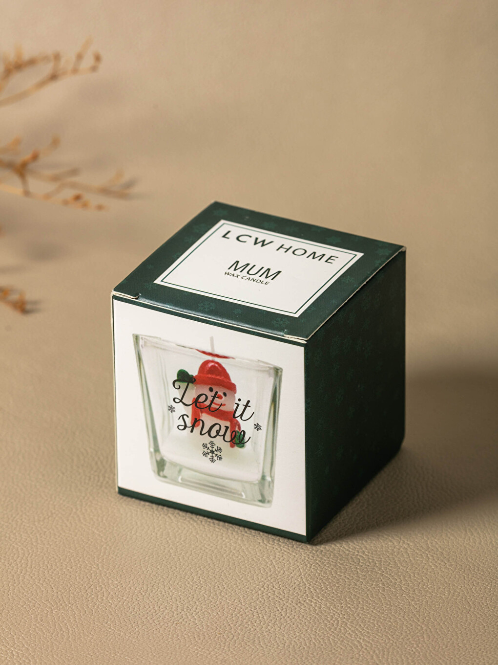 New Year Themed Slogan Printed Decorative Candle 5 Cm-3