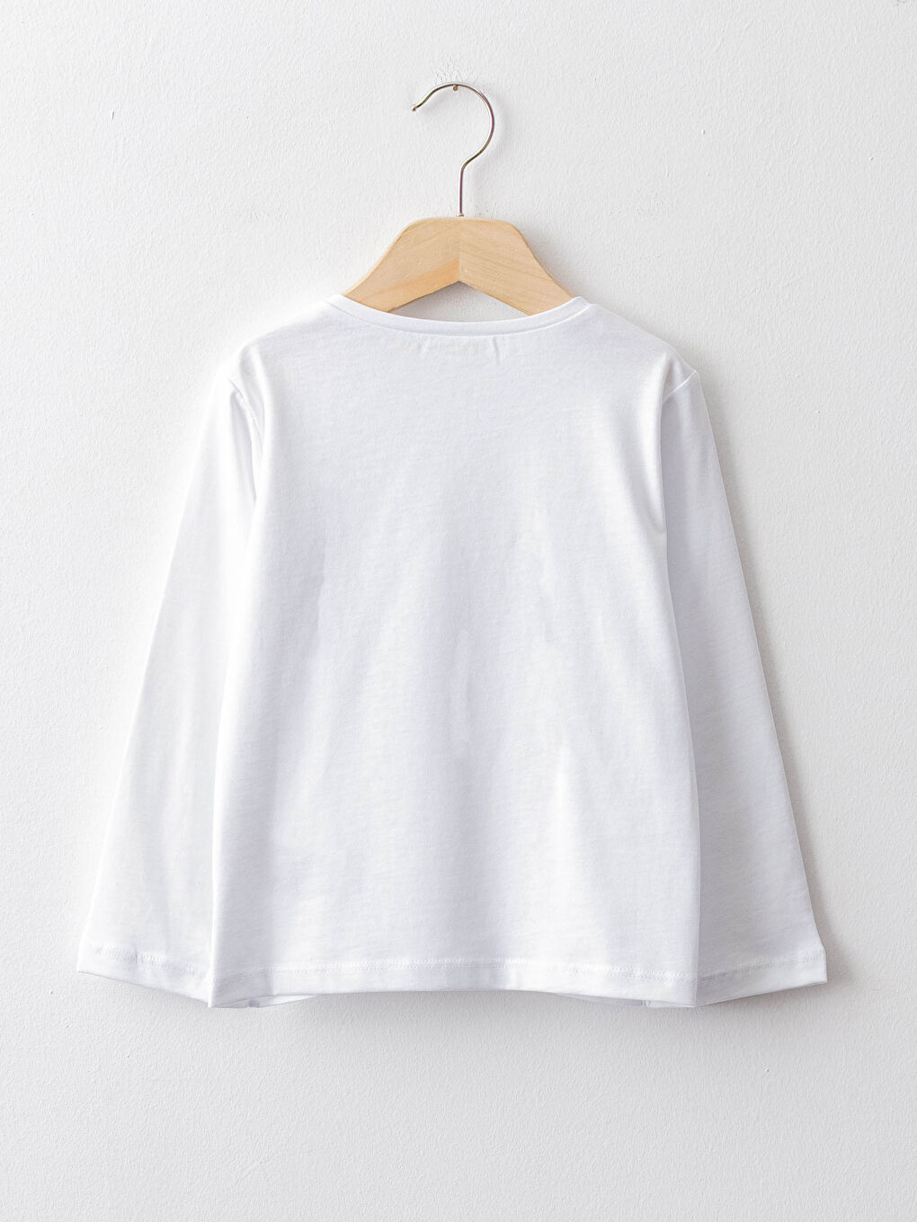 Crew Neck Printed Double Sided Sequined Long Sleeve Girls T-Shirt -W18992Z4-R9K