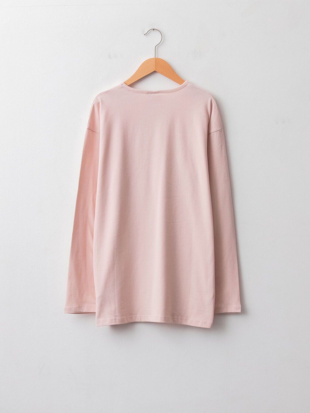 Футболка для дівчаток з круглим вирізом горловини, з принтом, довгий рукав, бавовна-1