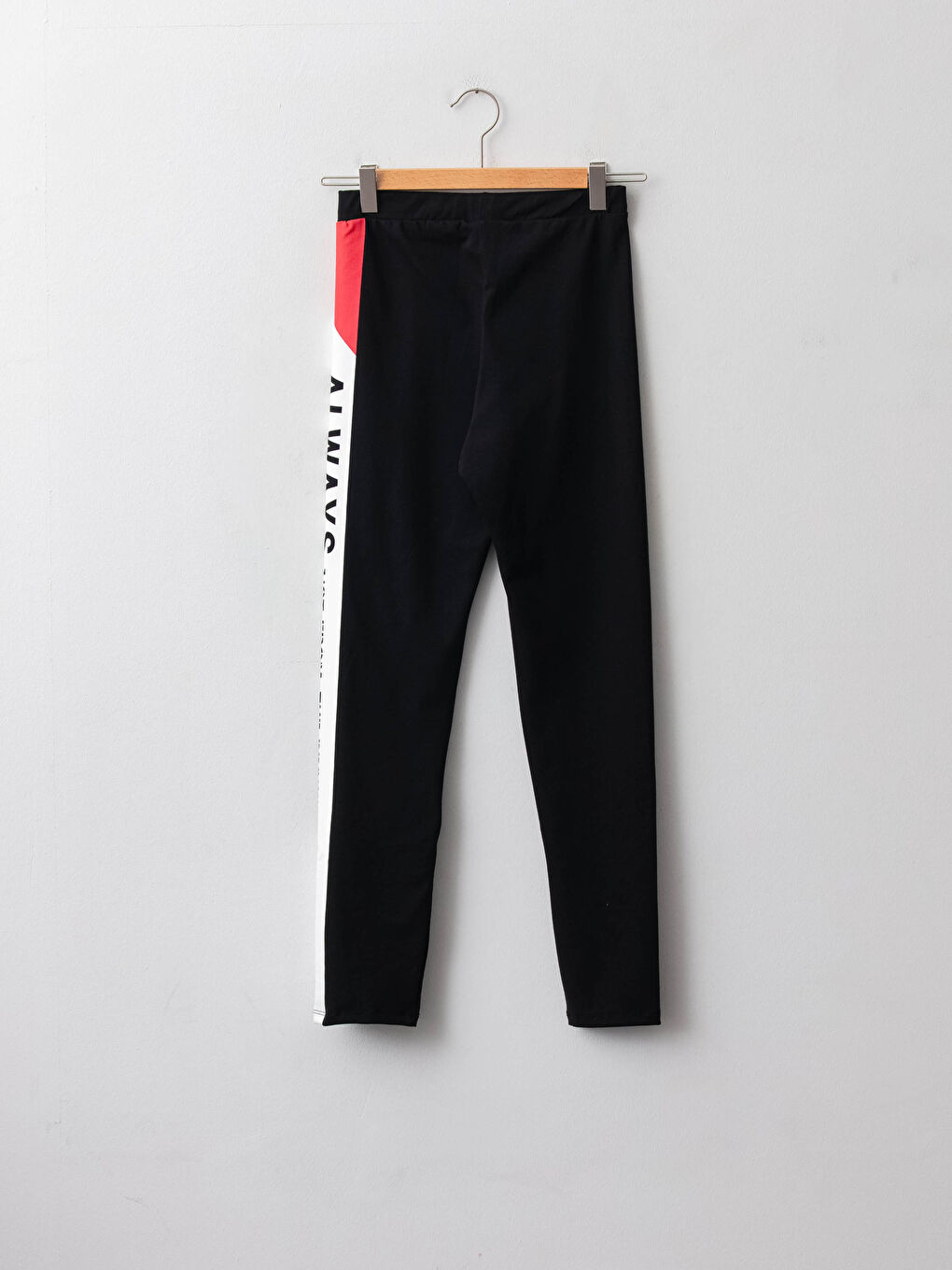 Elastic Waist Printed Cotton Girl Long Tights-1