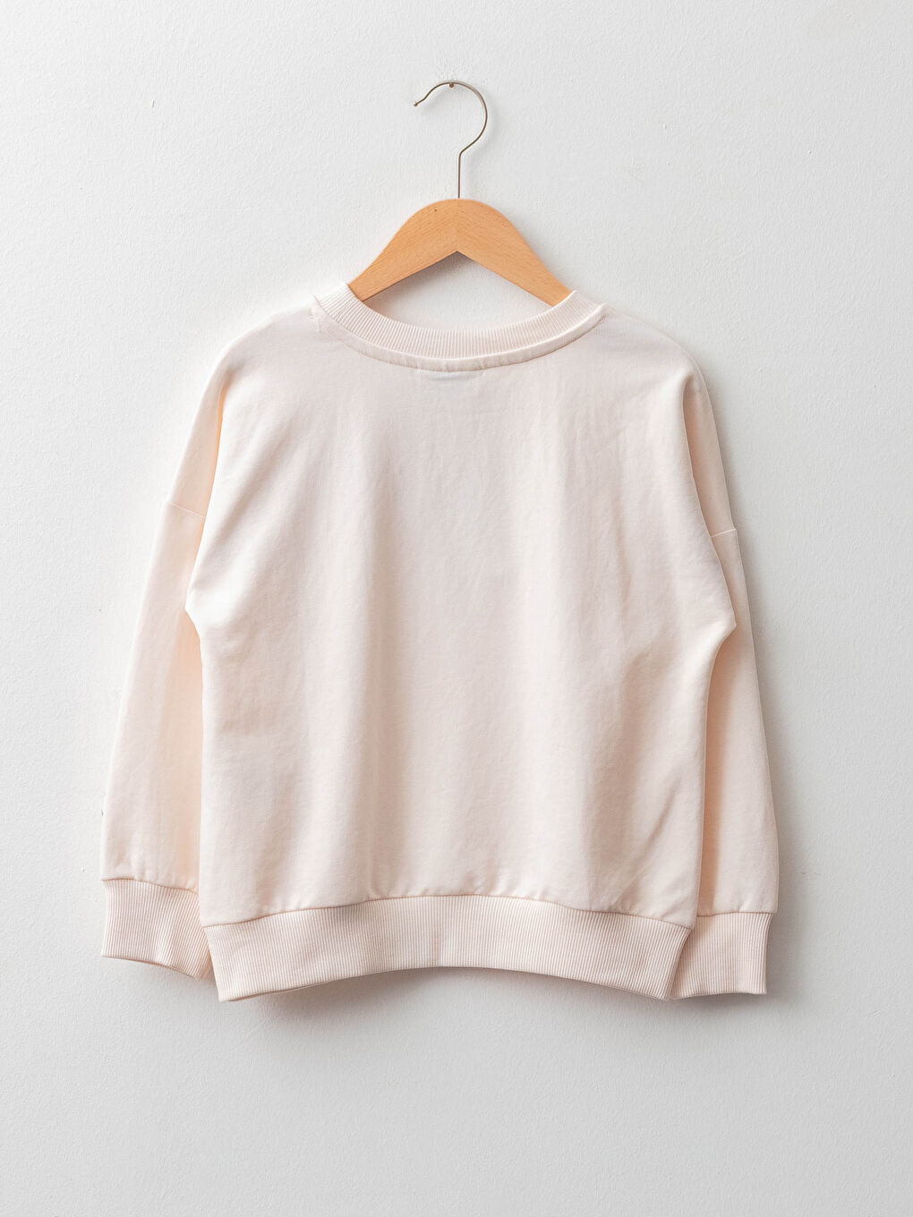 Crew Neck Printed Long Sleeve Girls' Sweatshirt -W19276Z4-FSU