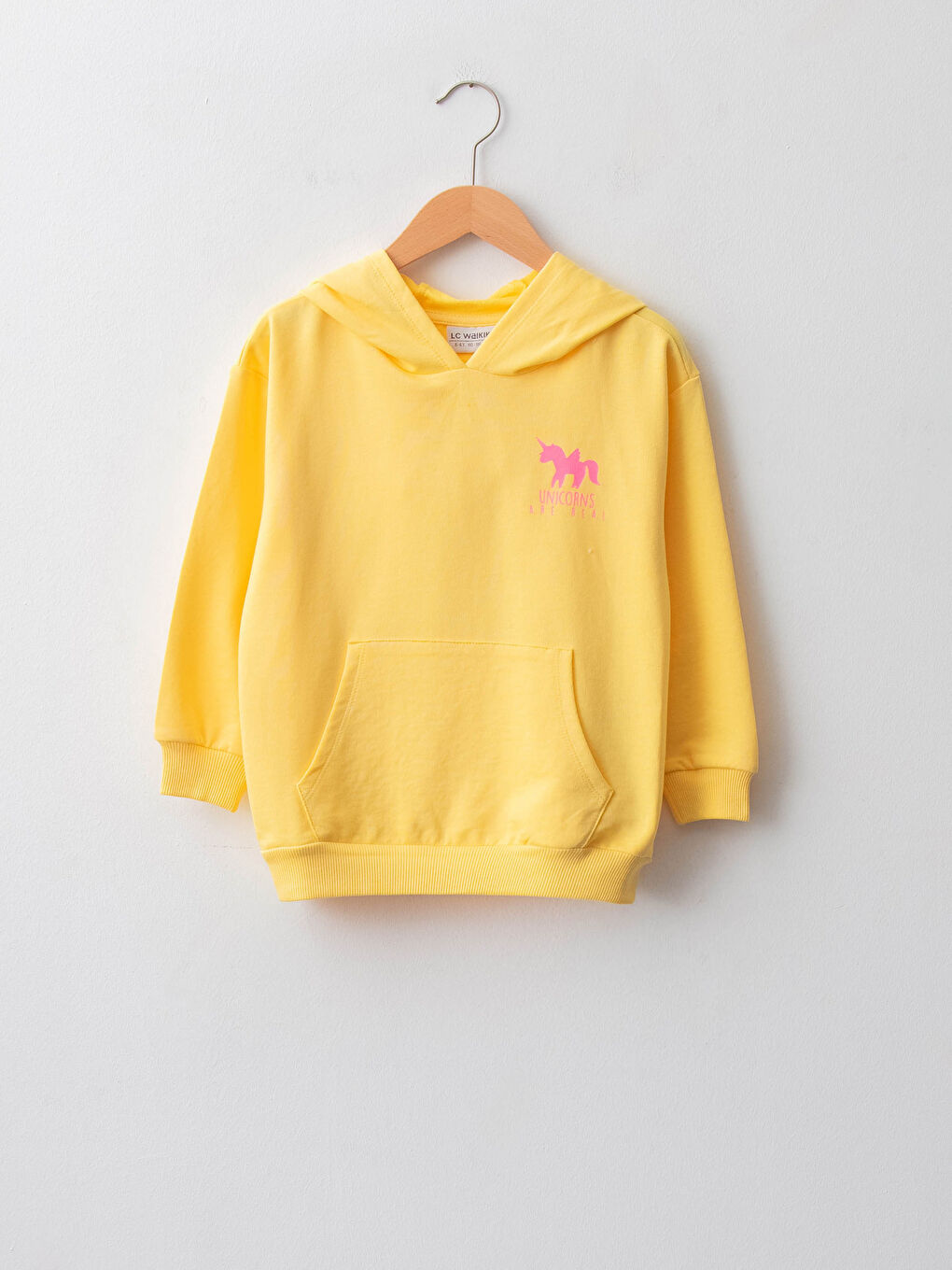 Hooded Printed Long Sleeve Girls' Sweatshirt