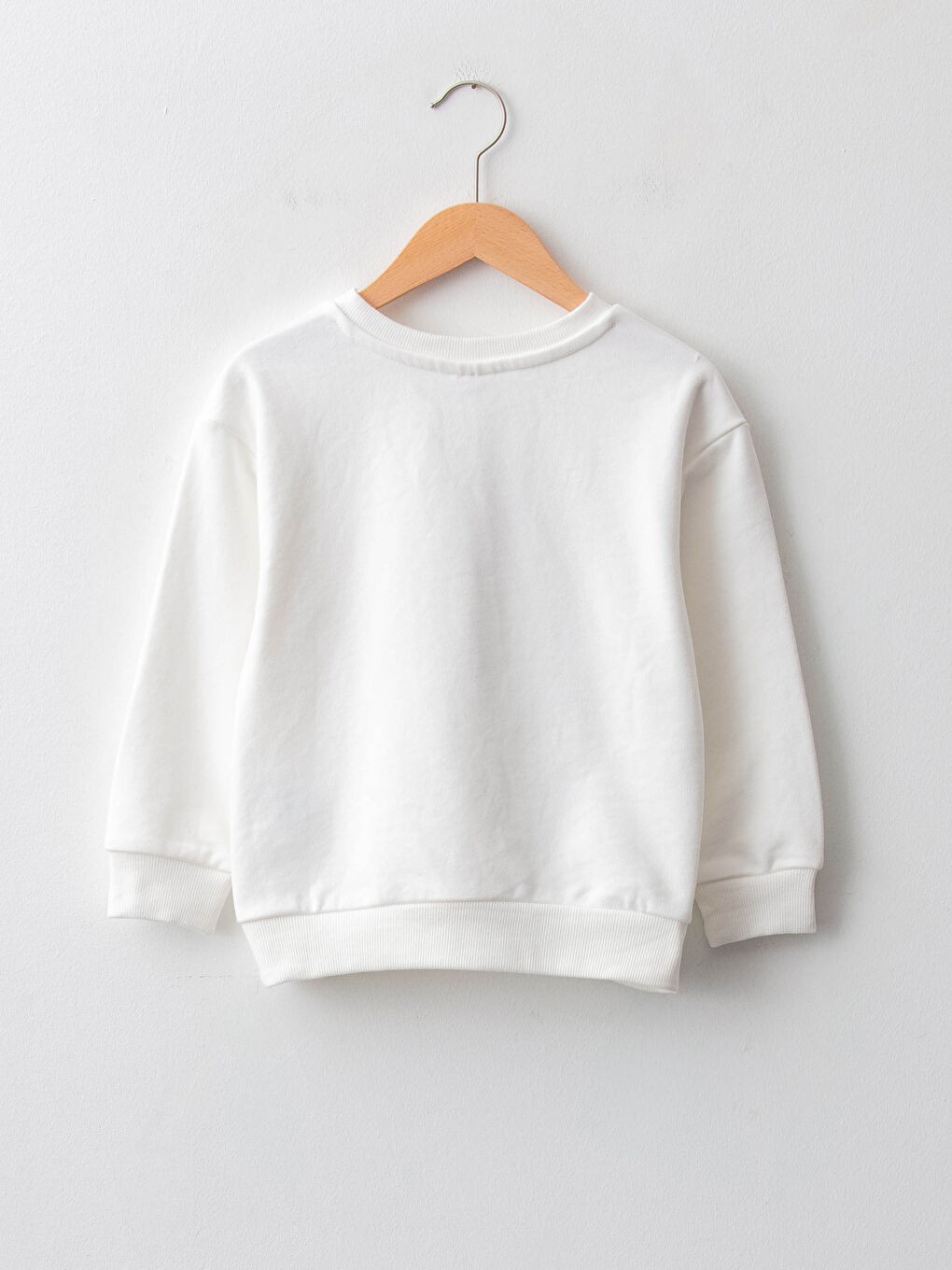 Crew Neck Printed Long Sleeve Girls' Sweatshirt-1