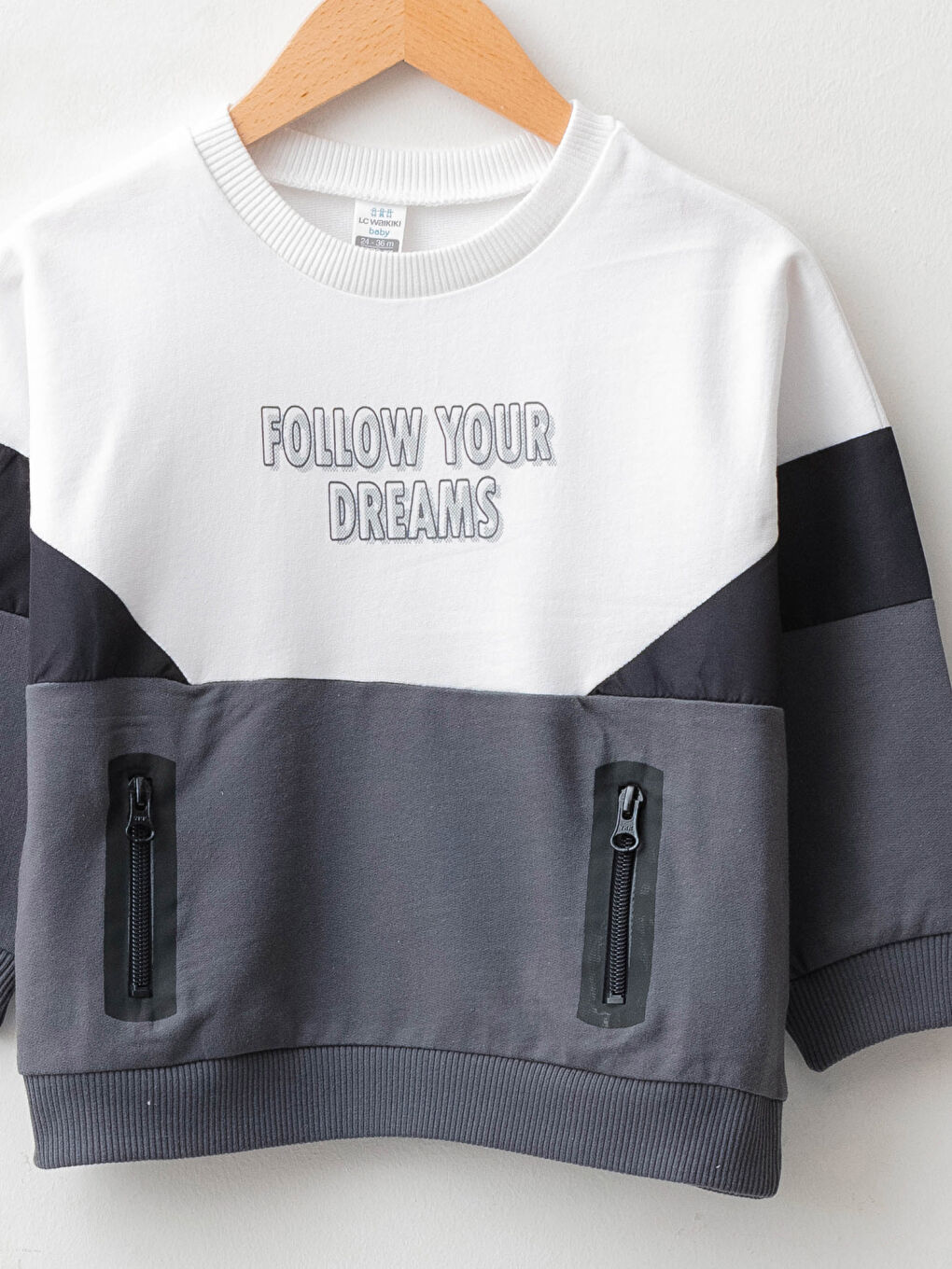 Свитшот с круглым вырезом, длинным рукавом и принтом для малышей мальчиков-2