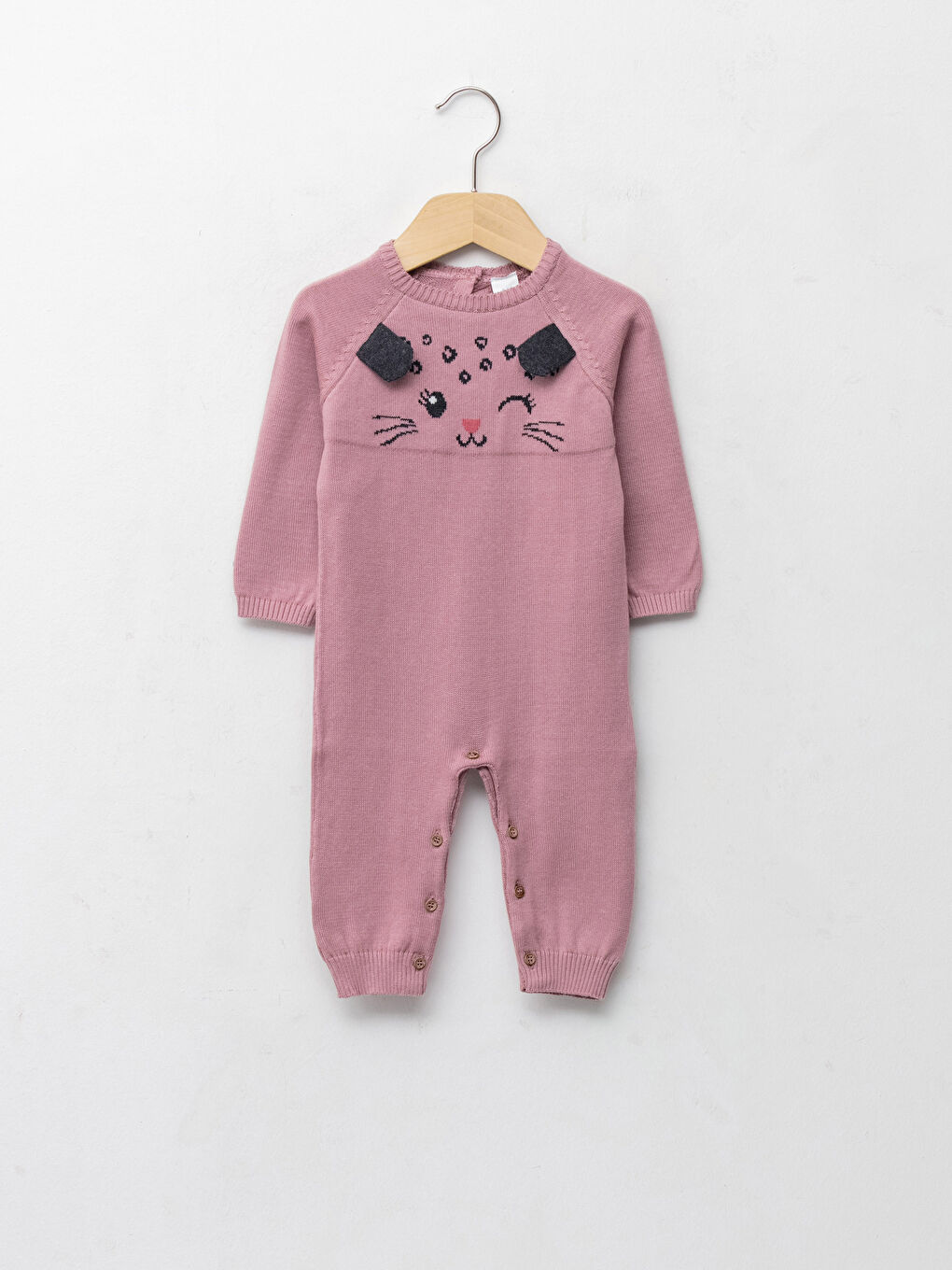 سلوبيت قطيفة ياقة دائرية كم طويل مطرز بنات رضع