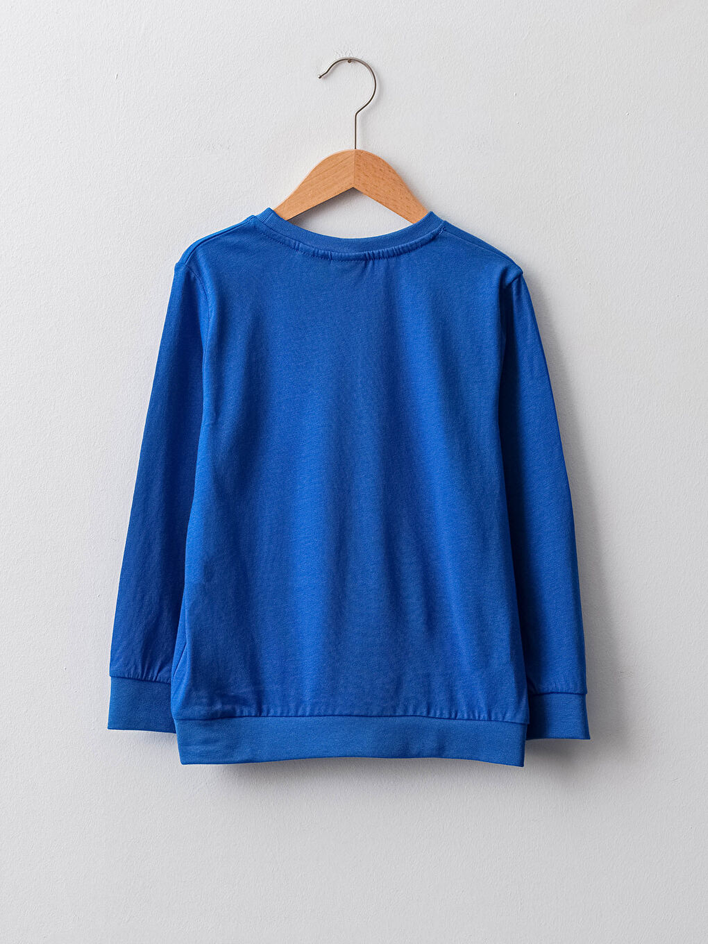 Mavi Bisiklet Yaka Donald Duck Baskılı Uzun Kollu Erkek Çocuk Sweatshirt-3