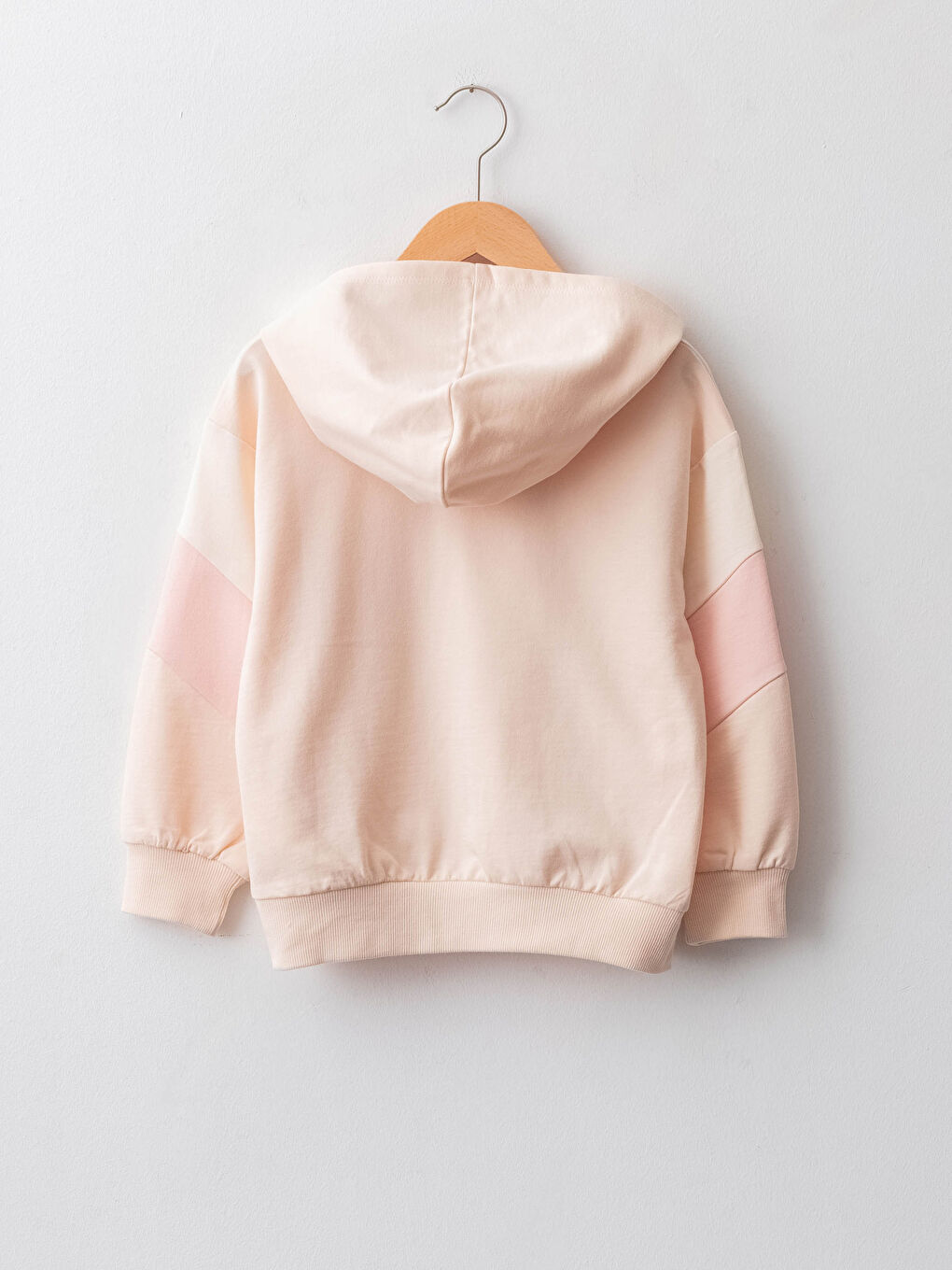 қыздарға арналған принтті ұзын жең капюшонды свитшот-1