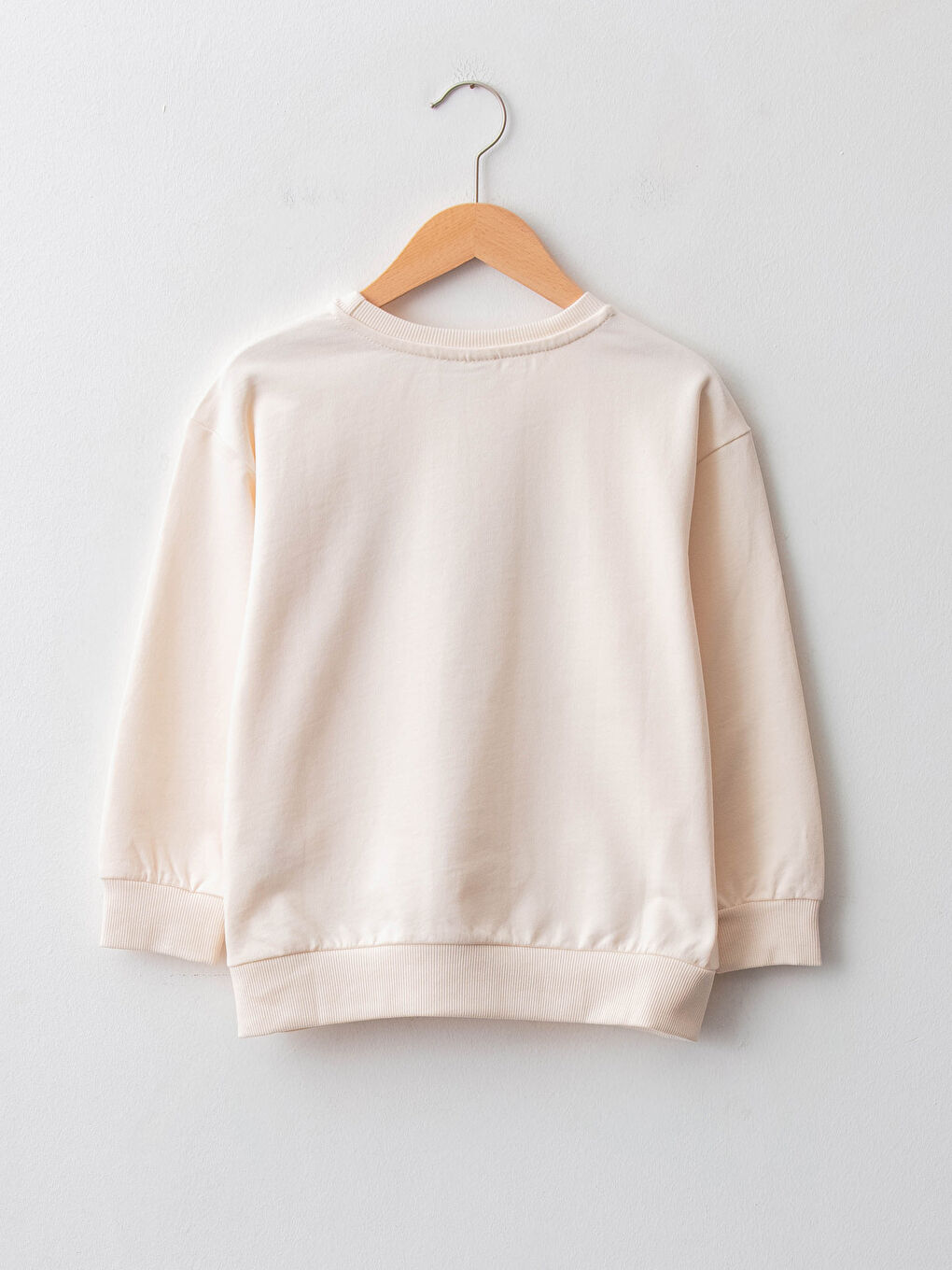 Світшот для дівчаток з круглим вирізом горловини, з принтом, довгий рукав-1