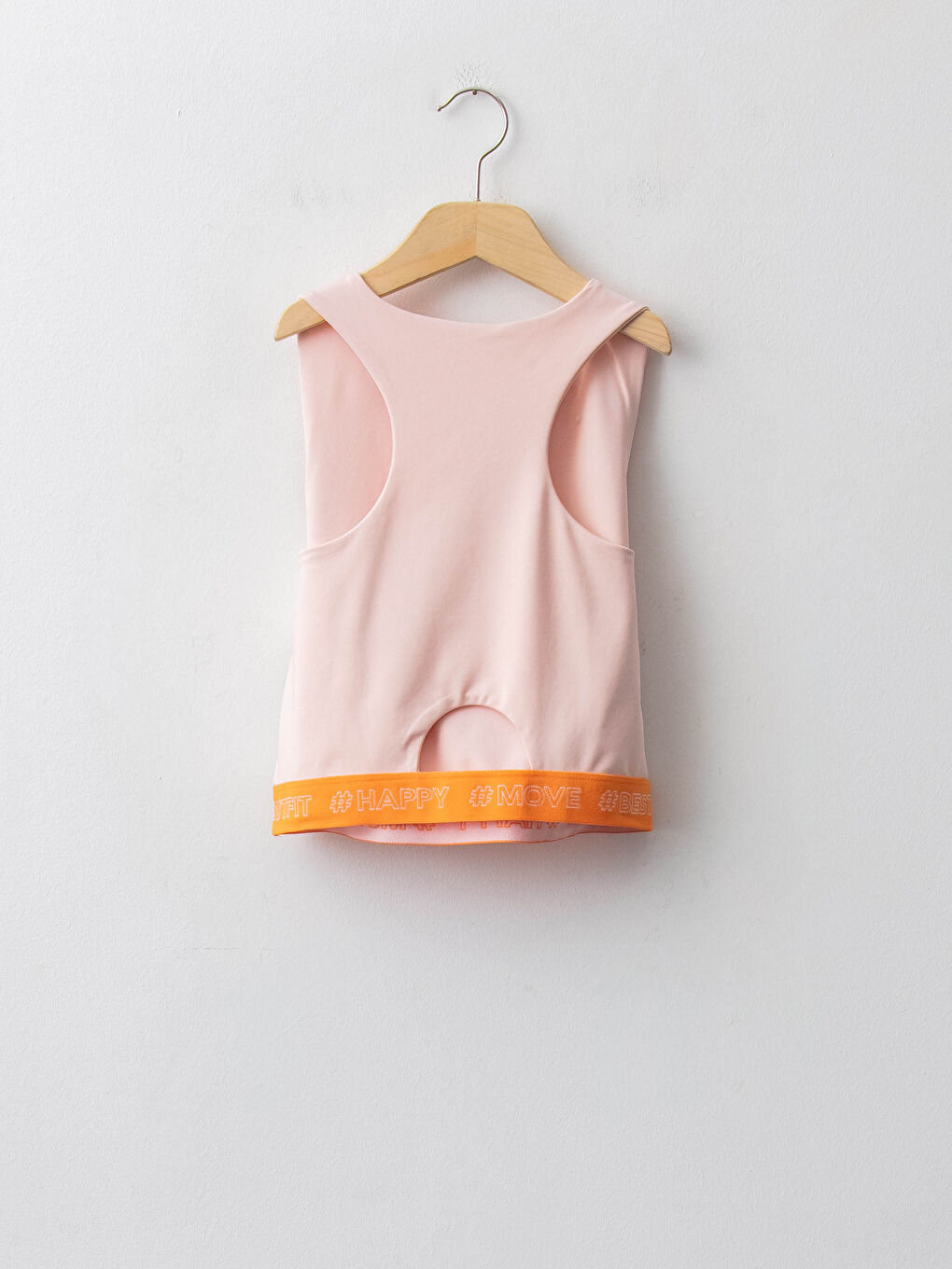 Crew Neck Slogan Text Printed Girls' Tank Top-1