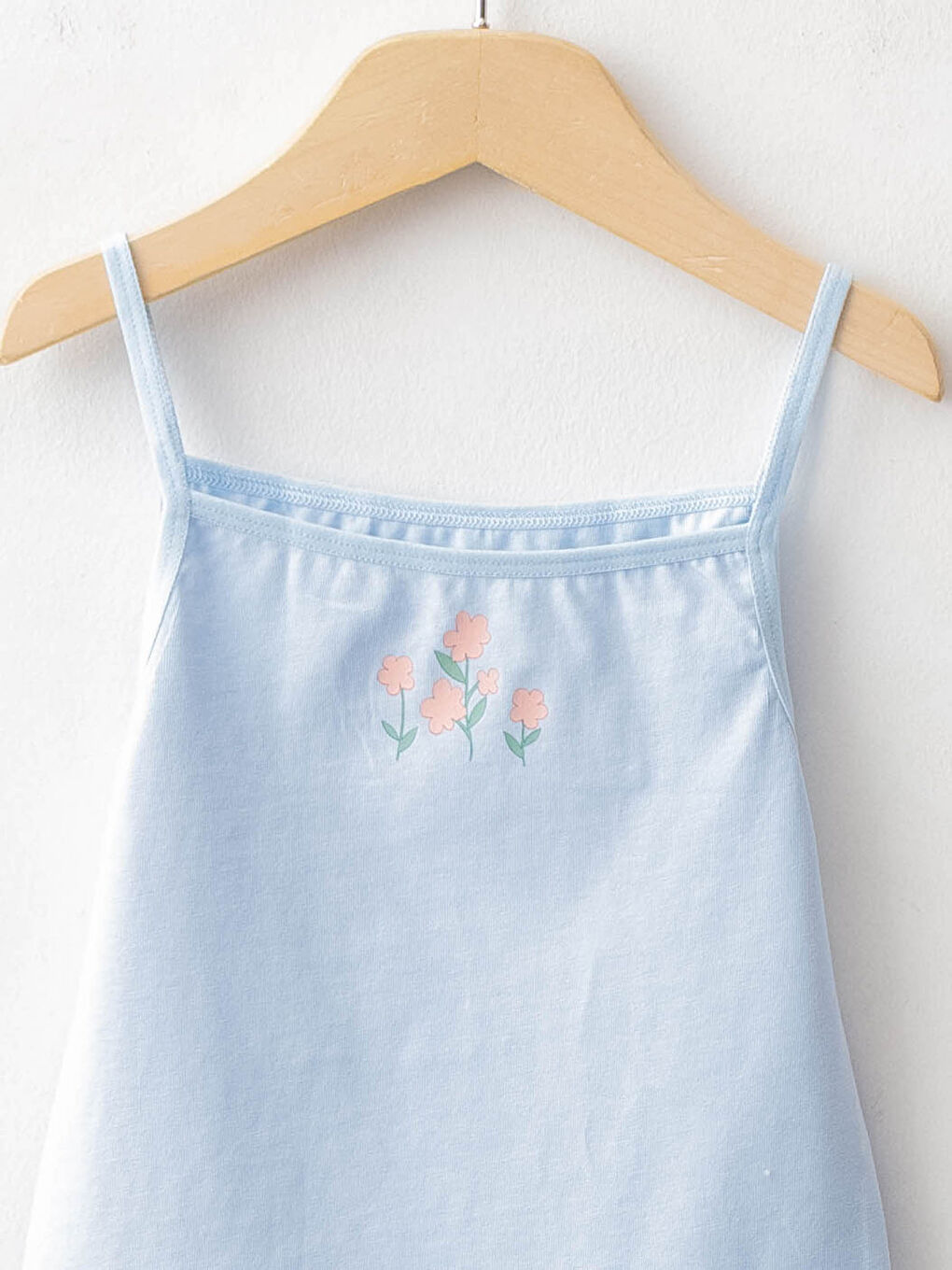 Майка для девочек с квадратным воротником, принтом и ремешками из хлопка, 2 упаковки-2