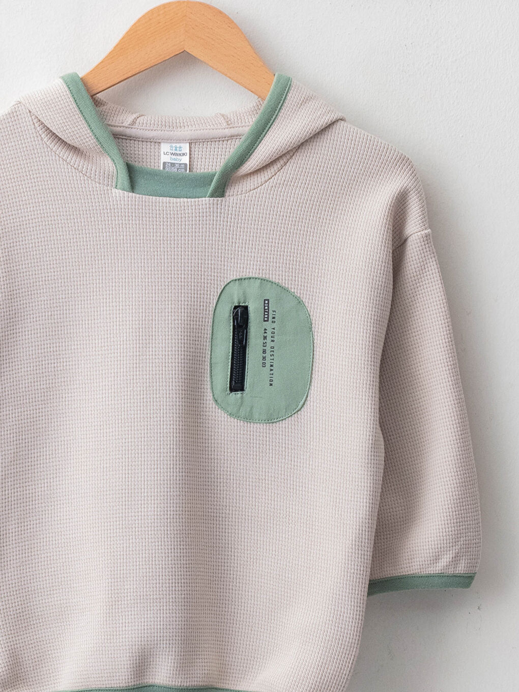 Langarm Bedruckter Baby Jungen Kapuzenpullover-2