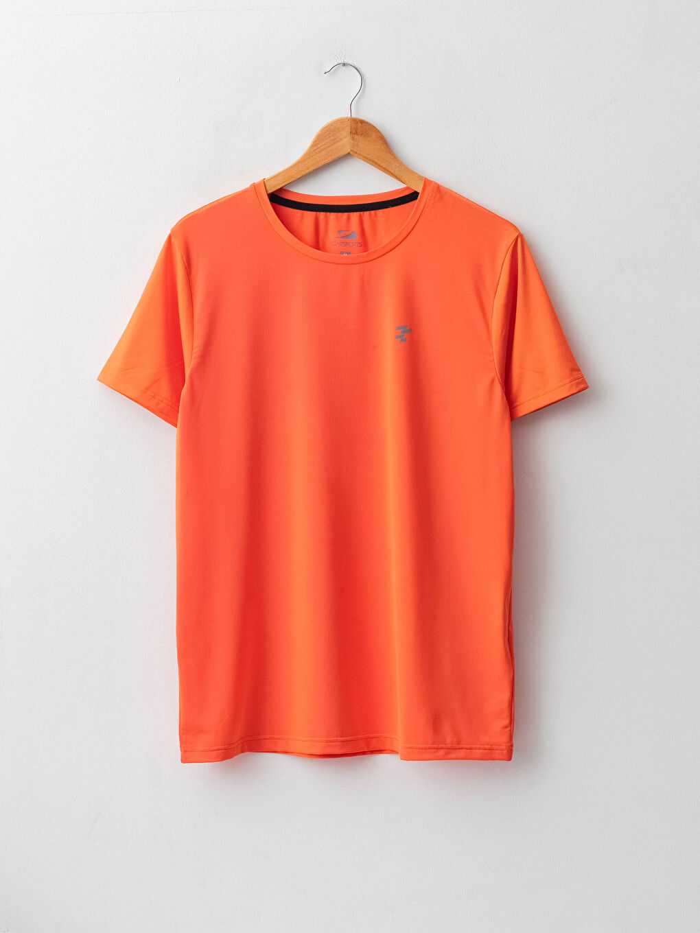 تيشيرت رياضي كم قصير بياقة دائرية للرجال-5