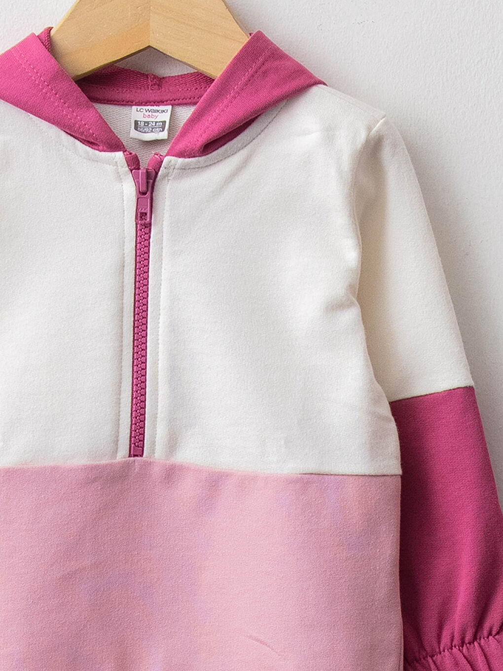 Hooded Long Sleeve Cotton Baby Girl Sweatshirt and Jogger Tracksuit Bottom 2-Pack-2