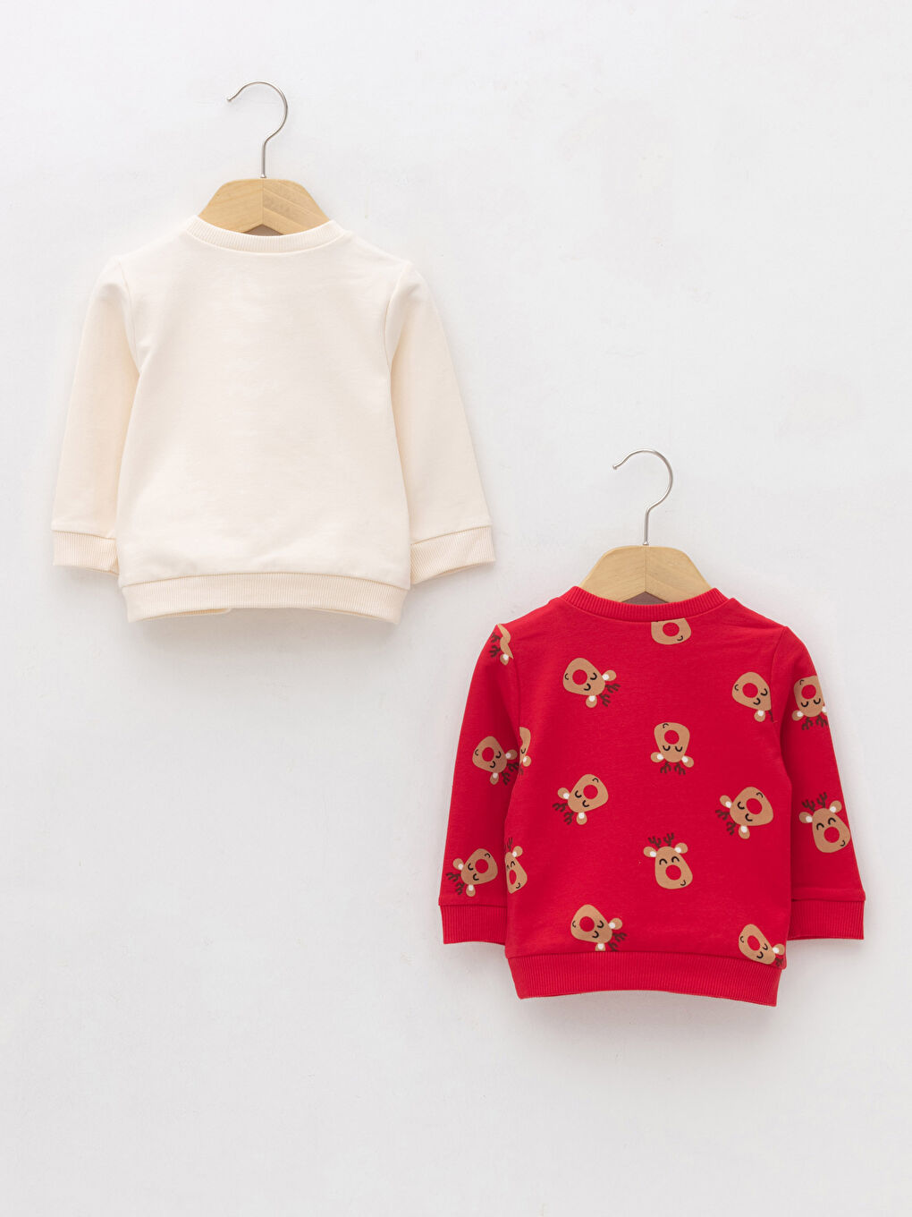 Crew Neck Long Sleeve Christmas Themed Baby Boy Sweatshirt 2-pack-2
