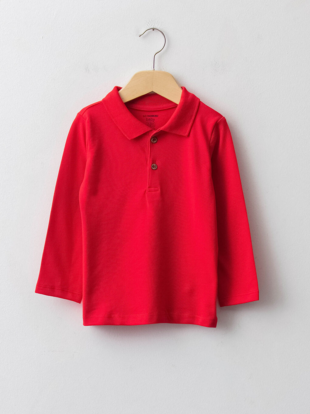 Polo Neck Long Sleeve Basic Baby Boy T-Shirt