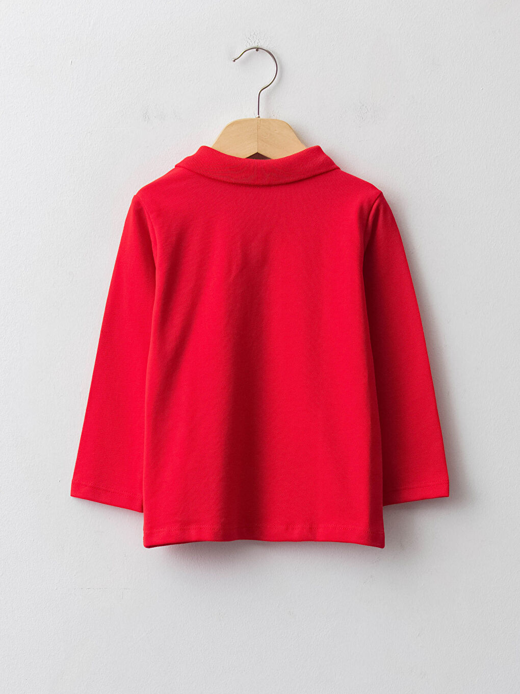 Polo Neck Long Sleeve Basic Baby Boy T-Shirt-1