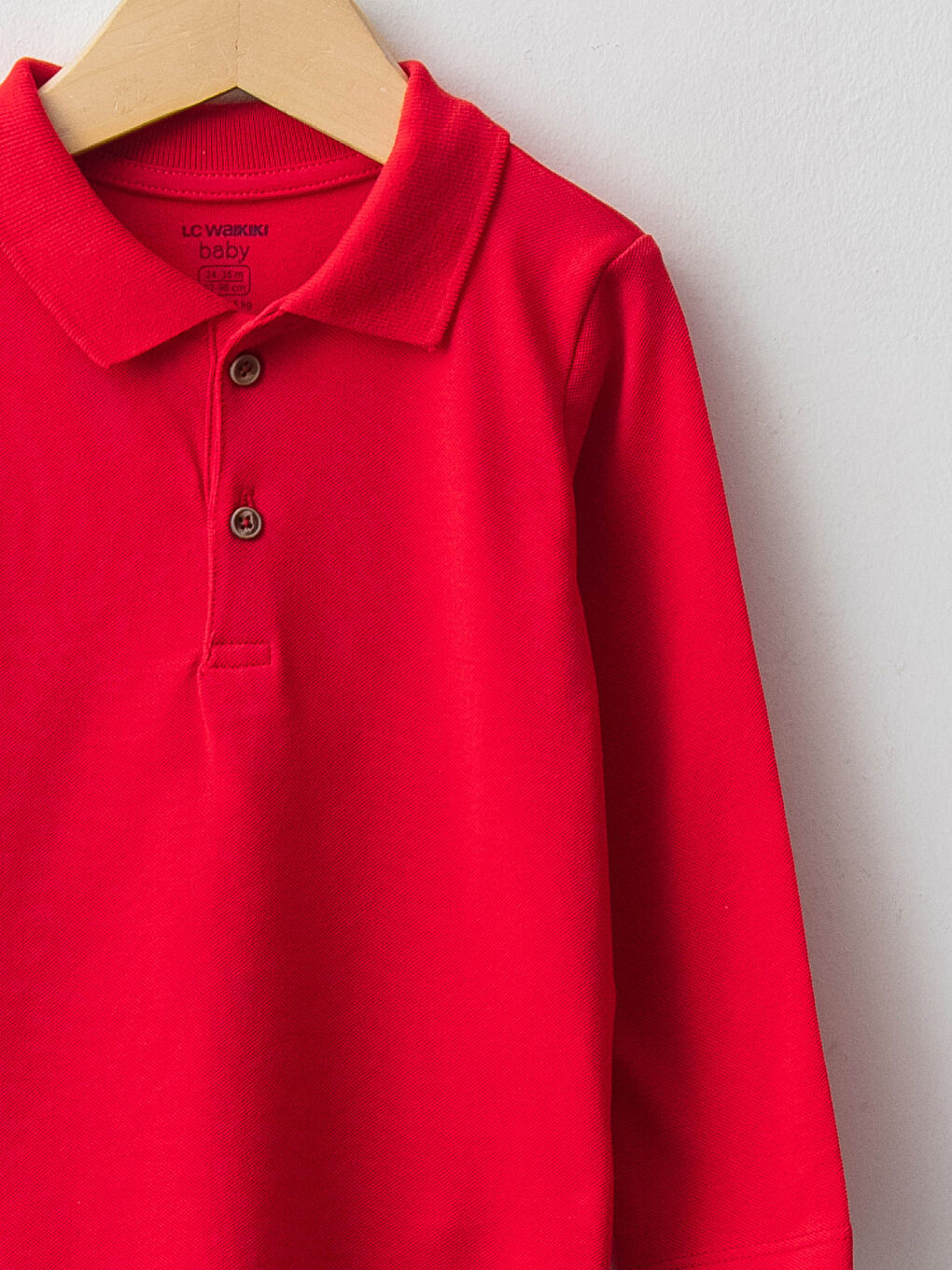 Polo Neck Long Sleeve Basic Baby Boy T-Shirt-2