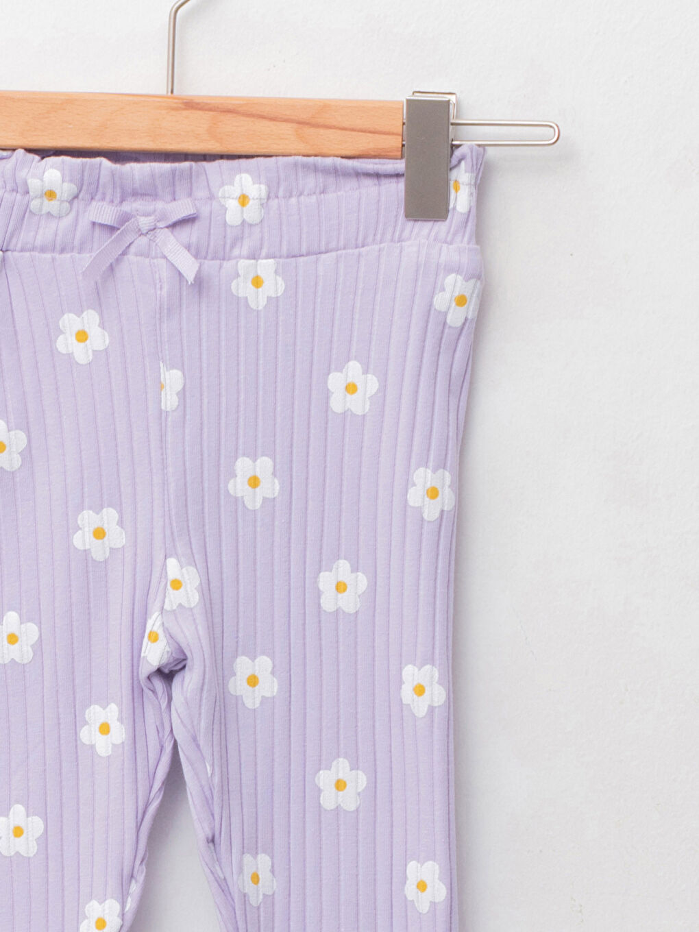 Elastic Waist Printed Cotton Baby Girl Tights-2