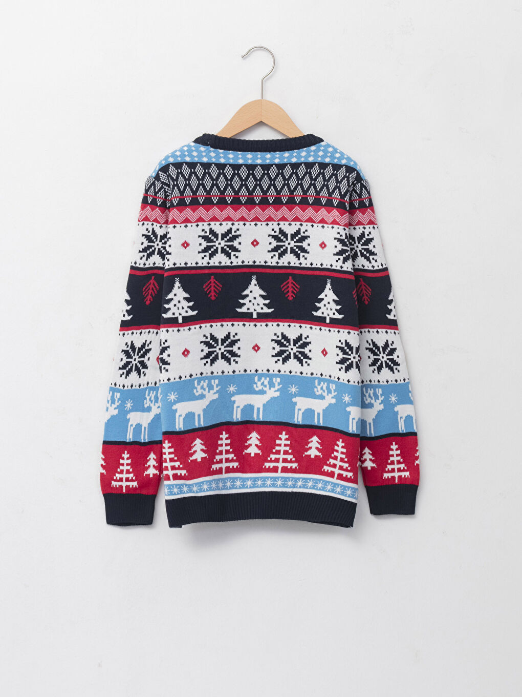 Crew Neck Christmas Themed Long Sleeve Boy Knitwear Sweater Father and Son Combination-1