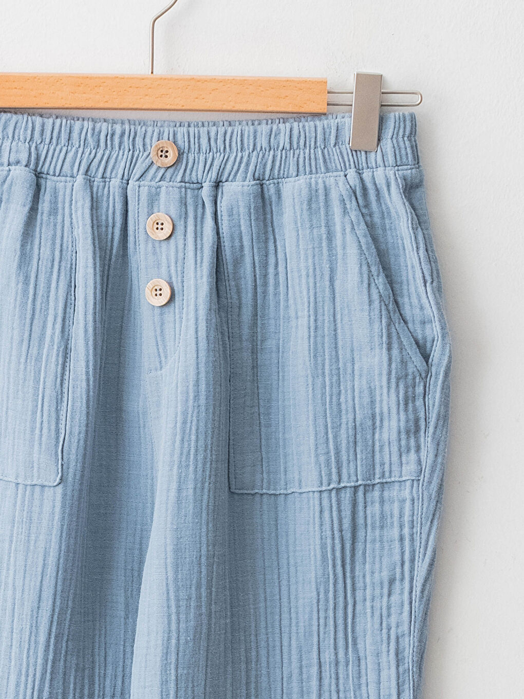 Elasticated Waist Twill Girls' Trousers-2