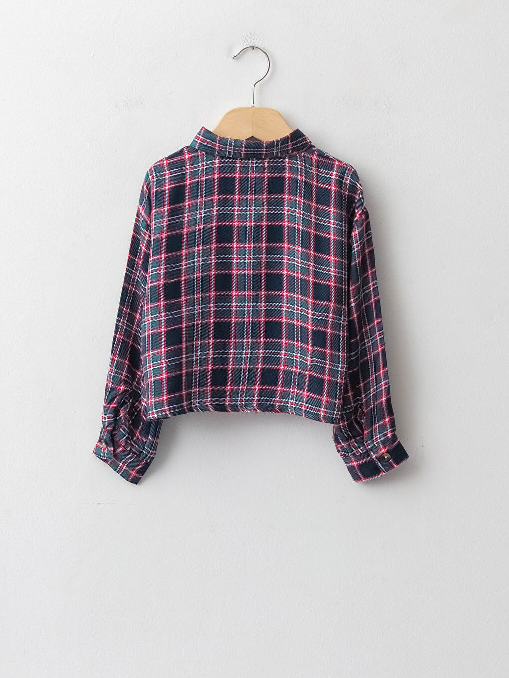 LCW Kids Plaid Long Sleeve Viscose Girl Shirt -W1AN40Z4-LME