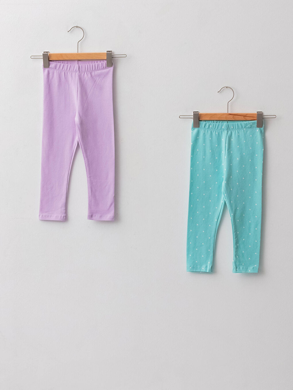 Elasticated Waist Baby Girls' Leggings 2 Pack