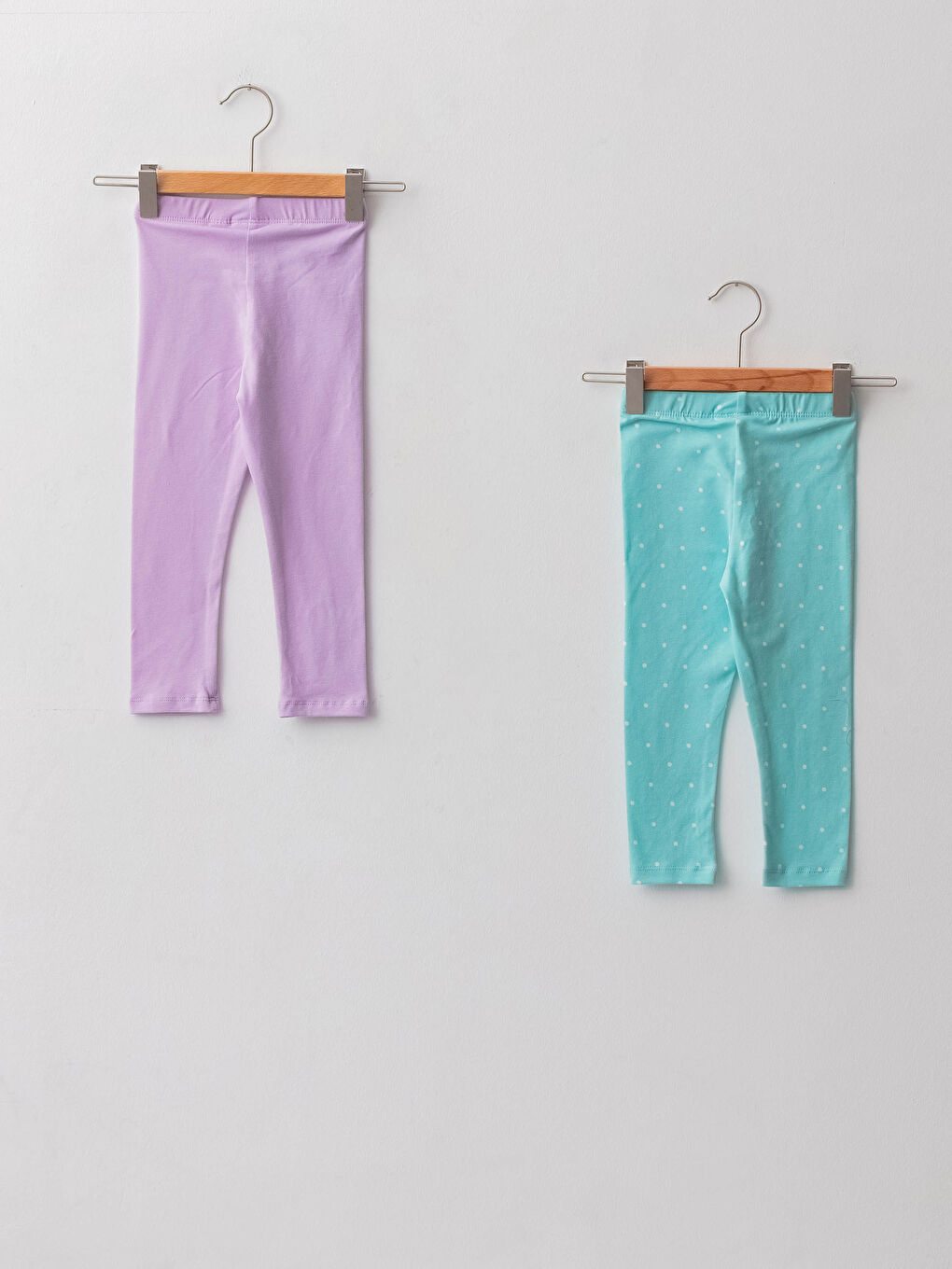 Elasticated Waist Baby Girls' Leggings 2 Pack-1