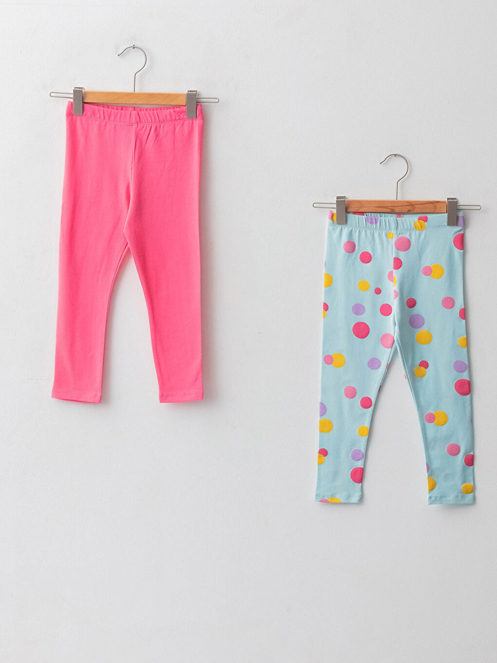 Elastic Waist Cotton Baby Girl Tights 2-Pack