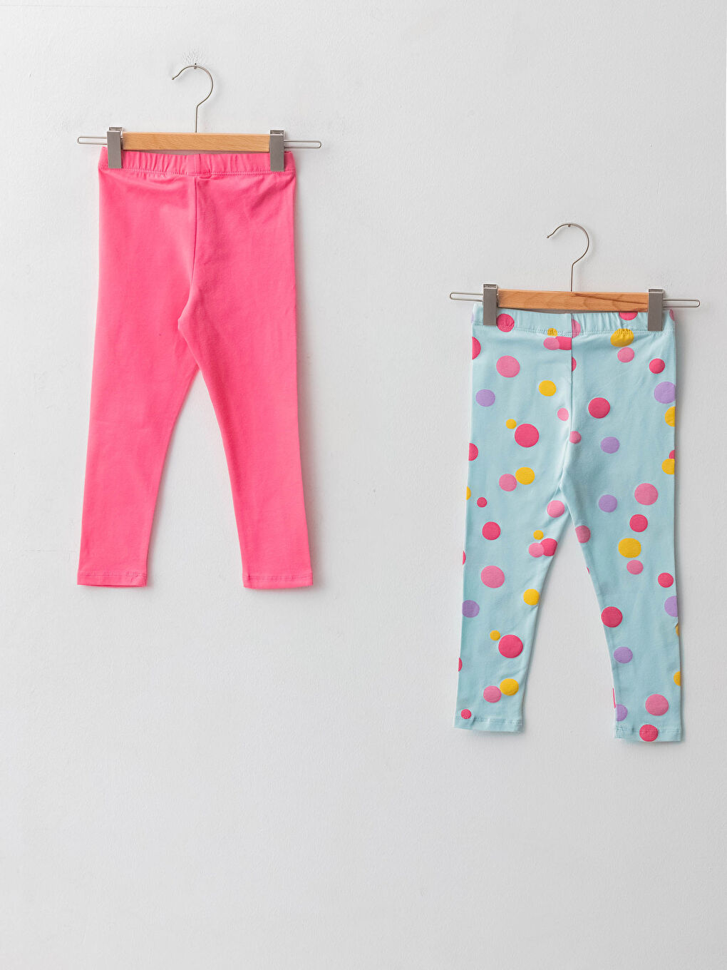 Elastic Waist Cotton Baby Girl Tights 2-Pack-1