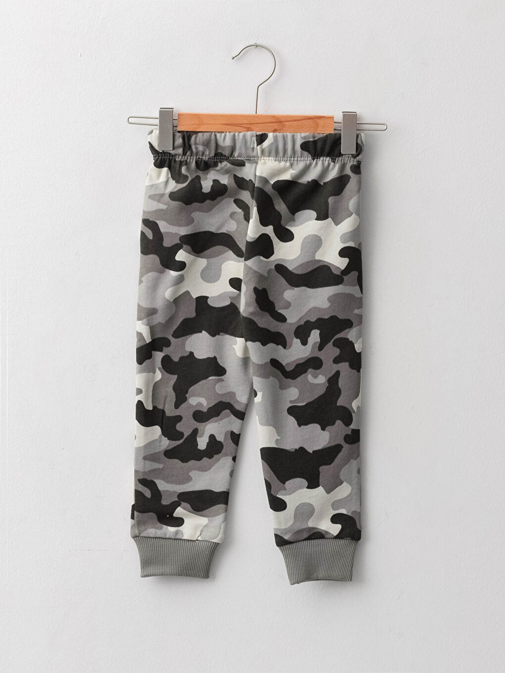 Elastic Waist Patterned Baby Boys' Jogger Sweatpants-1