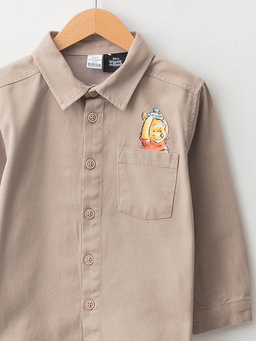 Chemise Bébé Garçon en Coton à Manches Longues Winnie l'Ourson-2