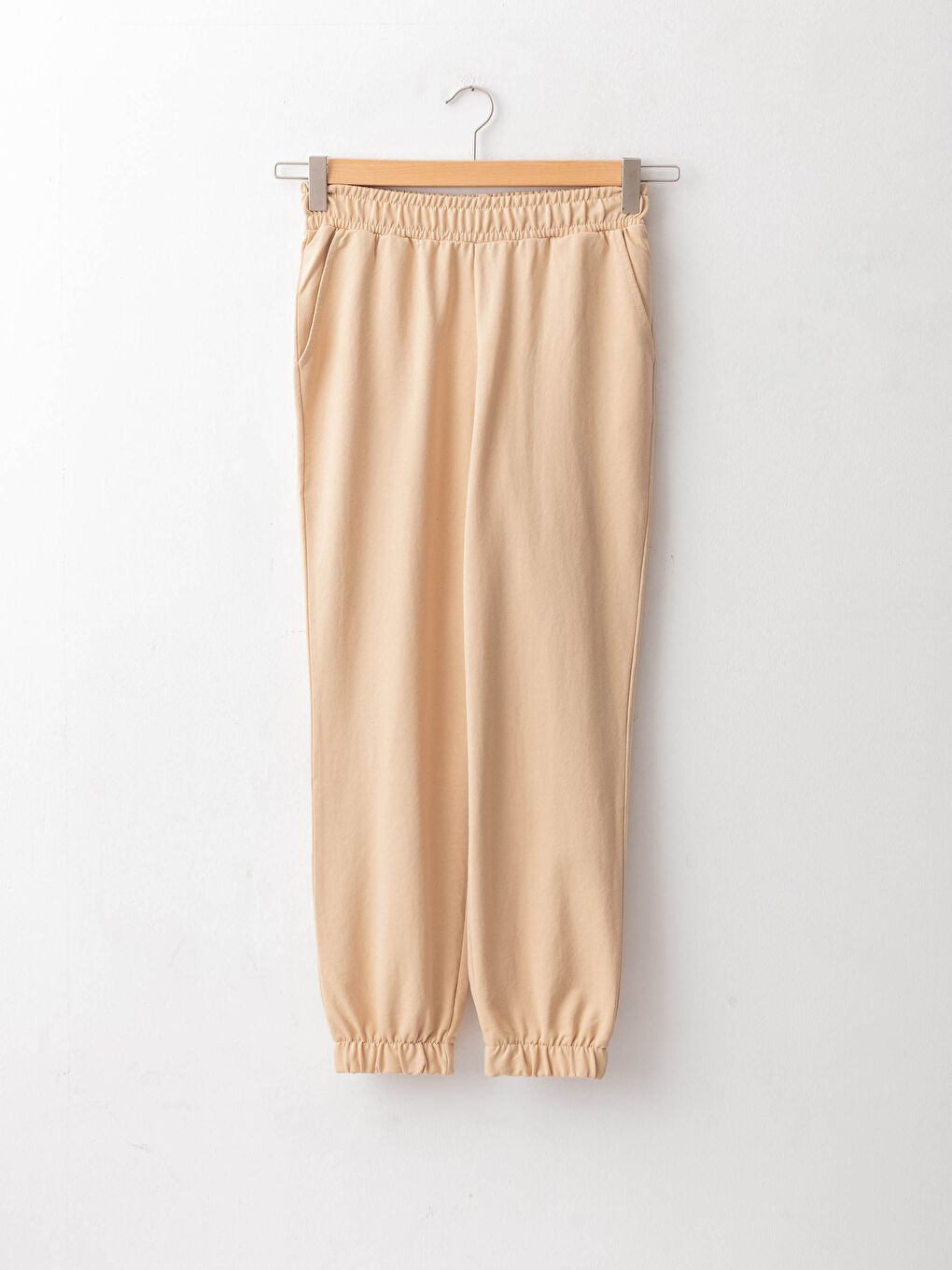 Elastic Waist Regular Pocket Detailed Women's Sweatpants-5