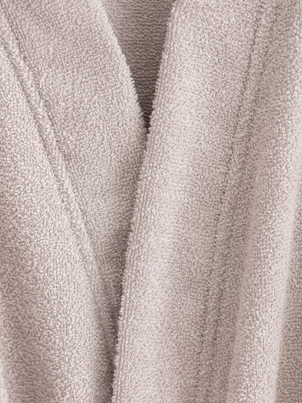 روب حمام طويل بياقة شال سادة للرجال-2