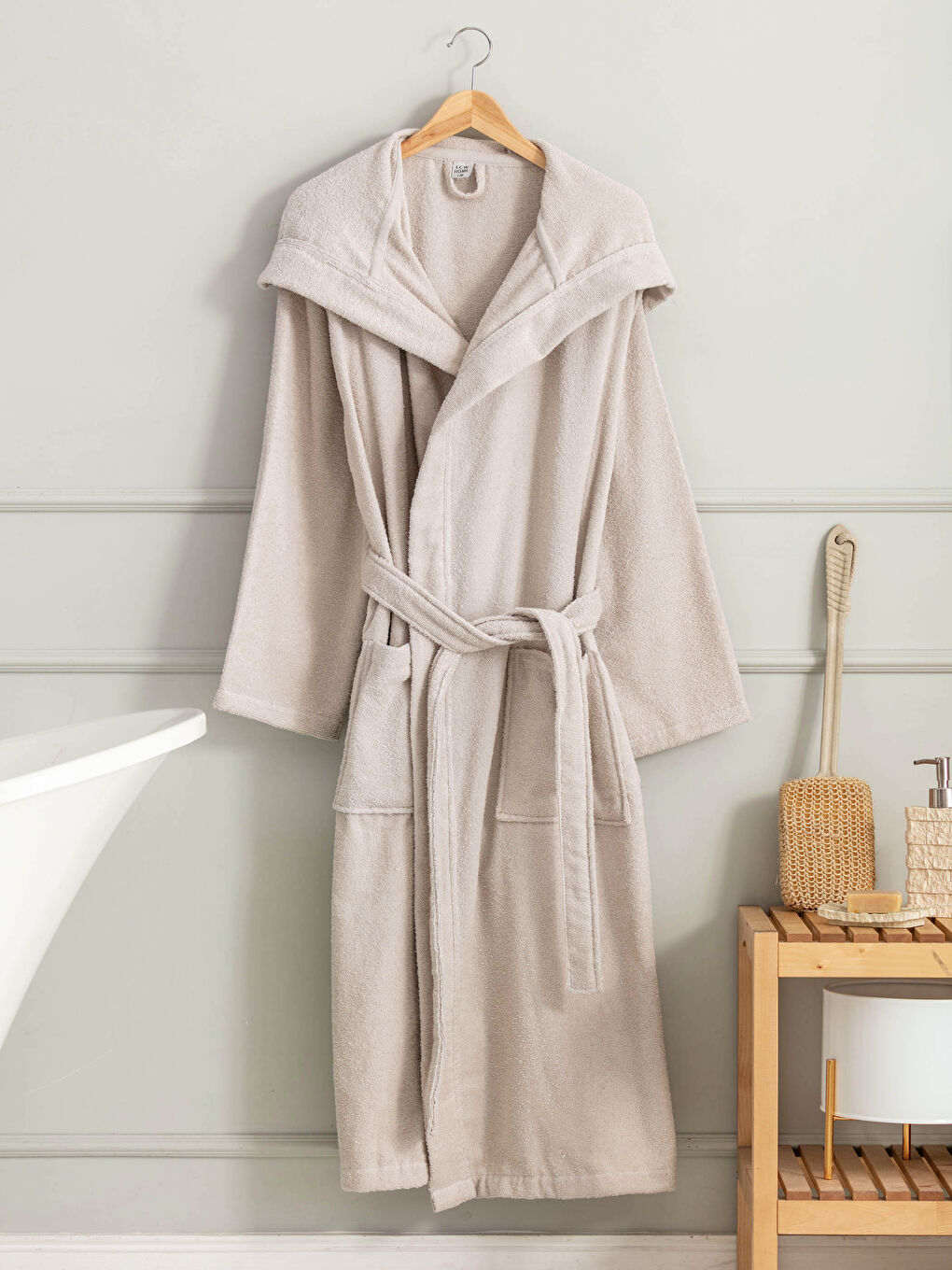 Peignoir de bain Long à Capuche pour Hommes