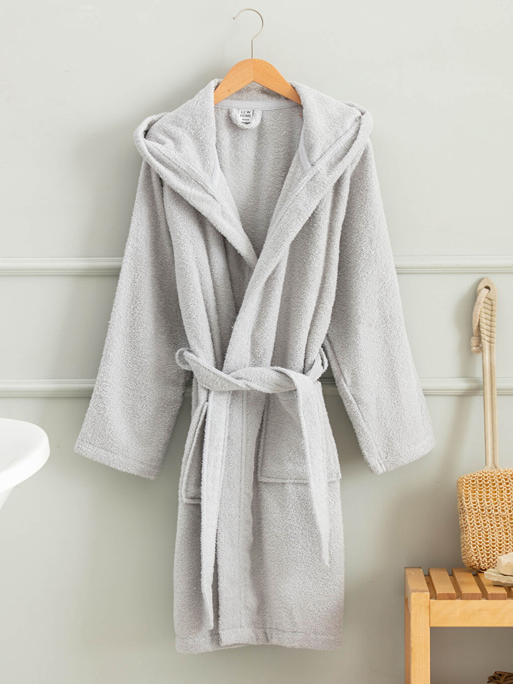 Hooded Collar Boys Bathrobe
