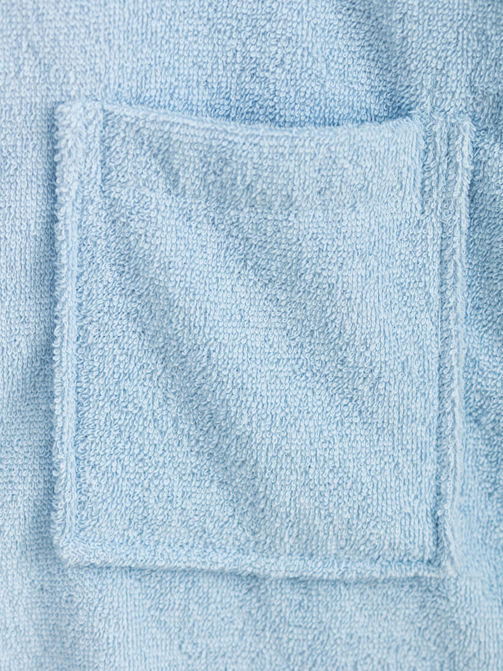 Mavi Kapüşon Yaka Erkek Çocuk Bornoz-2