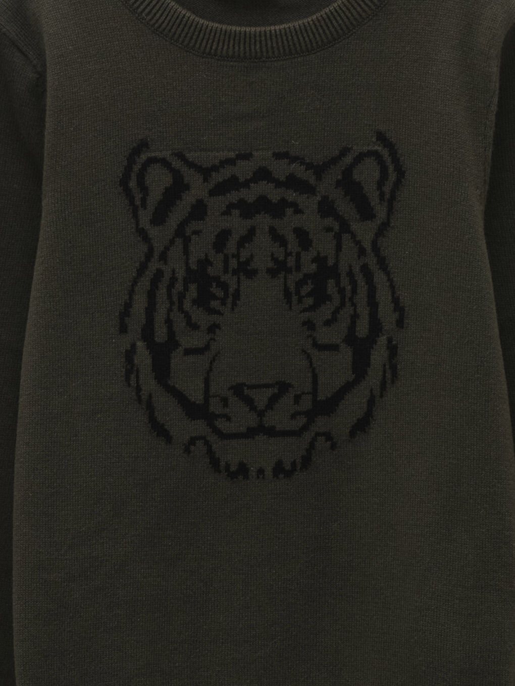 Crew Neck Patterned Long Sleeve Boy Thin Tricot Sweater-2