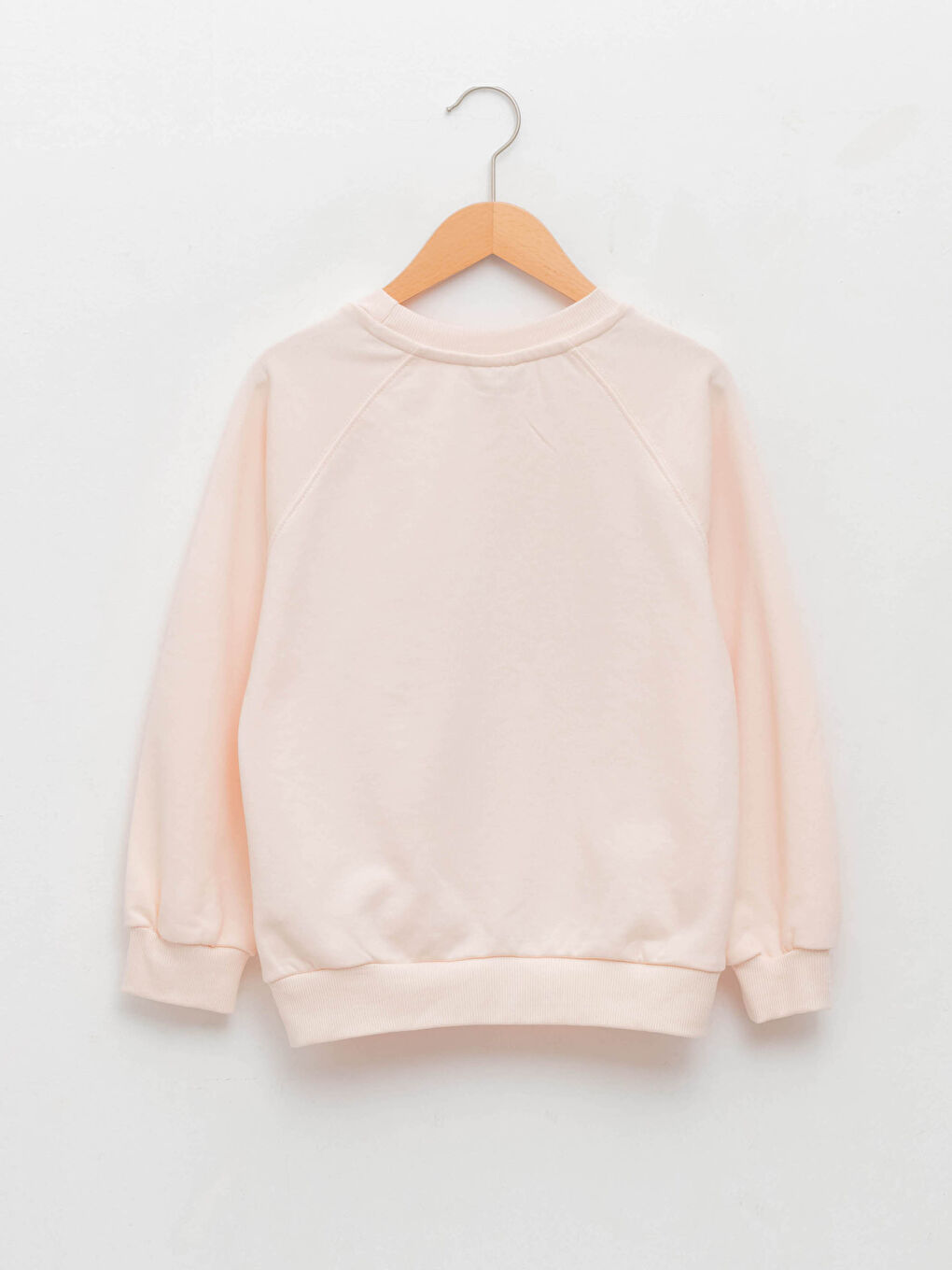 Қыздарға арналған ұзын жеңді дөңгелек жағалы принтті кестеленген свитшот-2