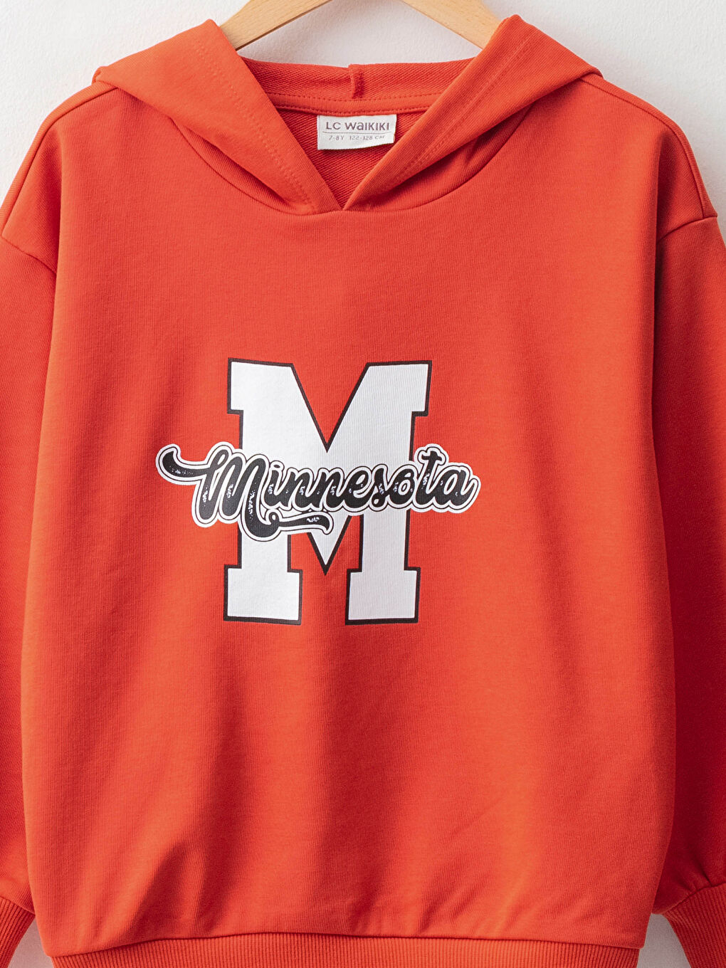 Толстовка с капюшоном, с принтом, с длинным рукавом, для девочек-6