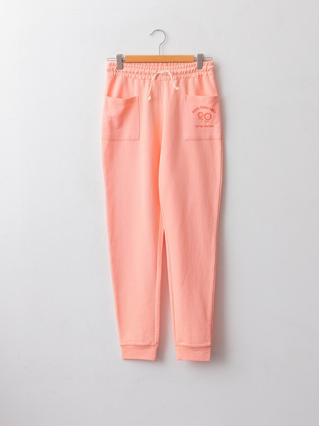 Elastic Waist Printed Girl Jogger Sweatpants