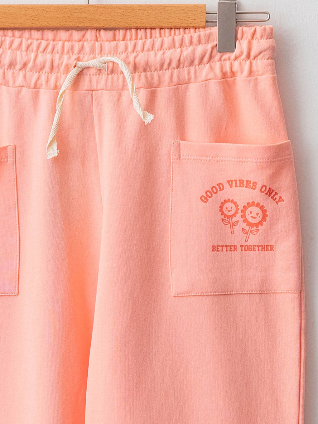 Elastic Waist Printed Girl Jogger Sweatpants-2