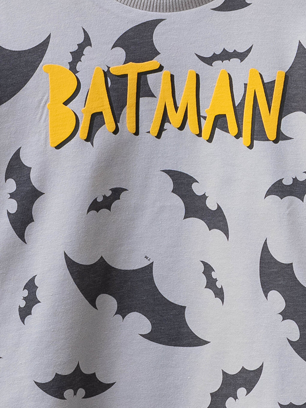 Crew Neck Long Sleeve Batman Printed Cotton Baby Boy T-Shirt-2