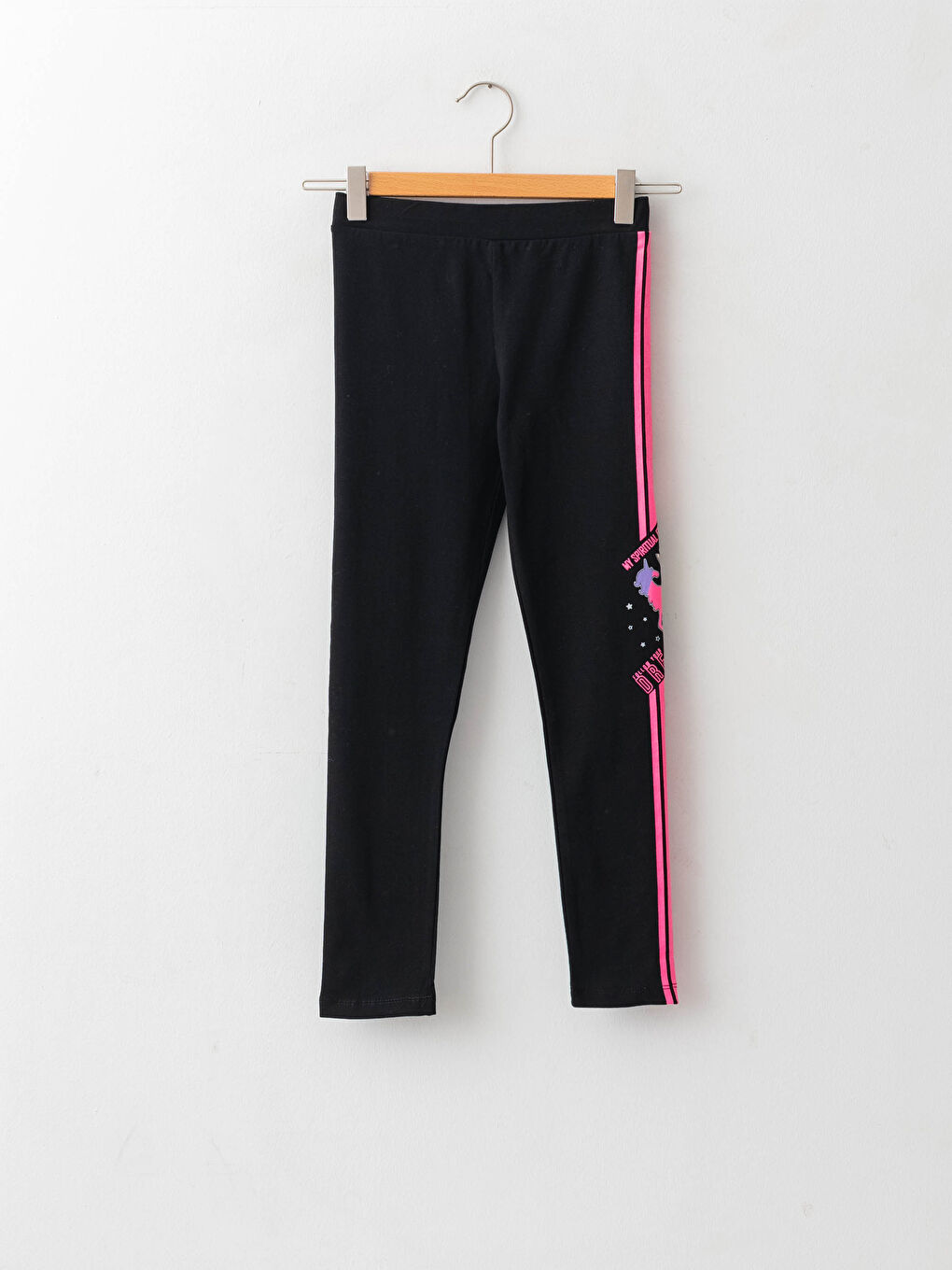 Girls' Printed Long Leggings with Elastic Waist