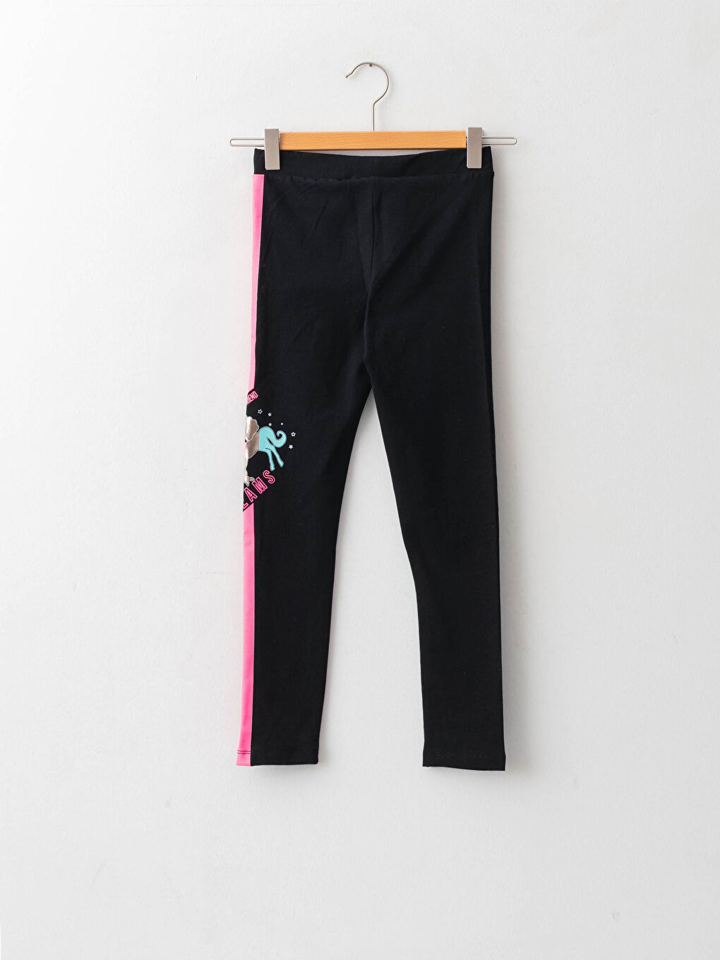 Girls' Printed Long Leggings with Elastic Waist-1