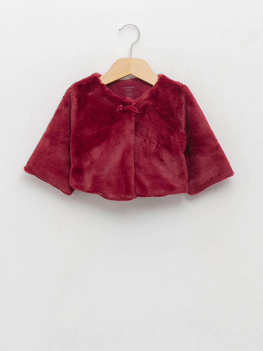 LCW baby Bisiklet Yaka Uzun Kollu Pelüş Kız Bebek Bolero -W1BB88Z1-M6E