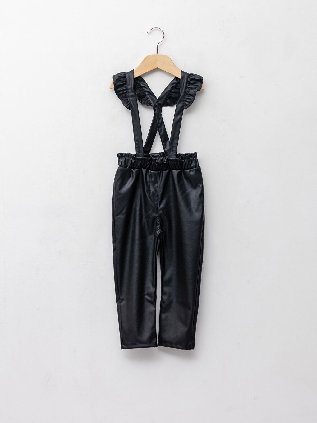 Elastic Waist Leather Look Baby Girl Pants -W1BB95Z1-CVL