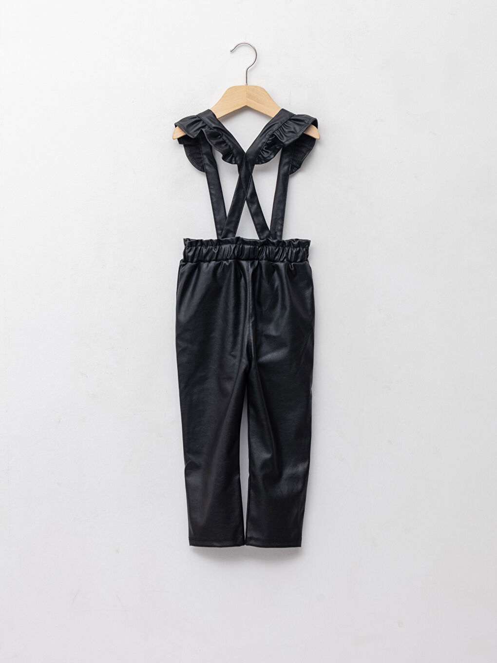 Elastic Waist Leather Look Baby Girl Pants -W1BB95Z1-CVL