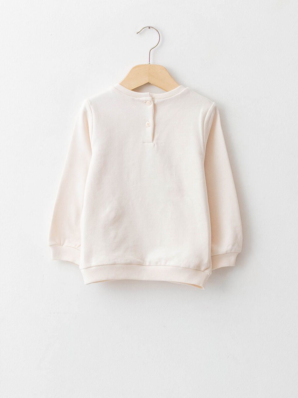 LCW baby Crew Neck Long Sleeve Printed Cotton Baby Girl Sweatshirt -W1BC20Z1-FSU