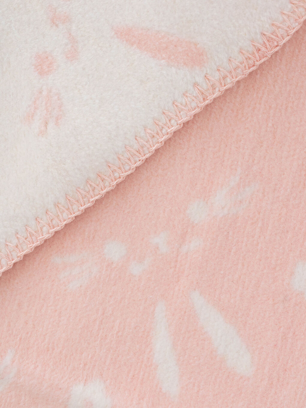 Ekru Baskılı Kız Bebek Battaniye-2