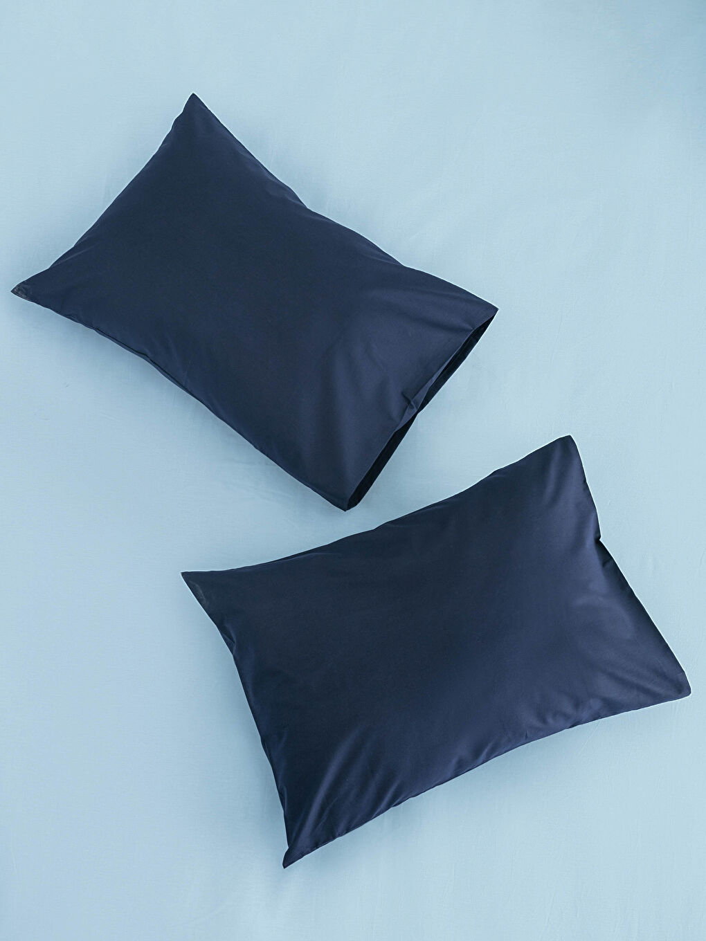 Parure de Couette Double Face Unie en Tissu Renforcé-2